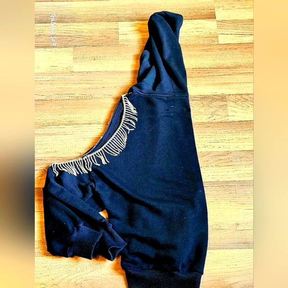 Designer Rhinestone Hoodie - Picture 8 of 13